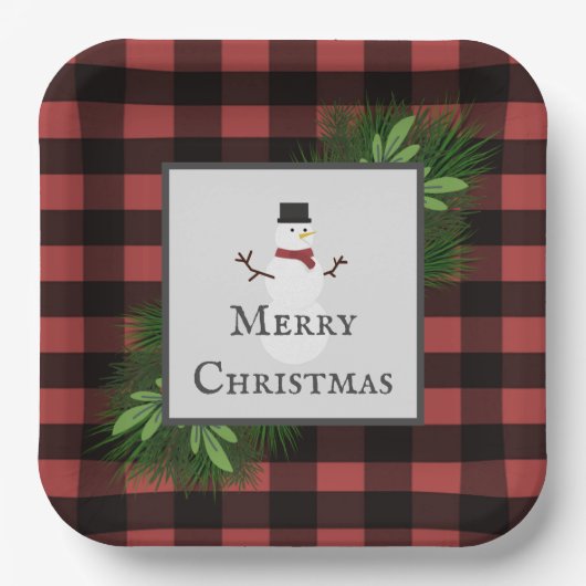Snowman Red Buffalo Spons Paper Bord (Voorkant)