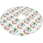 Snowman Red Green Kerstfeestdag cadeaus Cadeau Kerstboom Rok (Gekanteld)