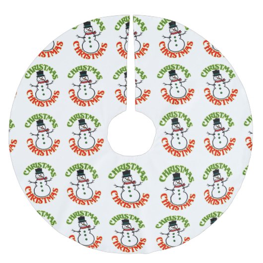 Snowman Red Green Kerstfeestdag cadeaus Cadeau Kerstboom Rok (Voorkant)