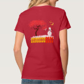 Snowman-regisseur Snowman die naar de maan kijkt T-shirt (Achterkant)