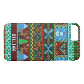 Snowman Reindester, van breiwerk | Naam Case-Mate iPhone Case (Achterkant (Horizontaal))
