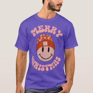 Snowman Retro North Pole Smiling F T-shirt