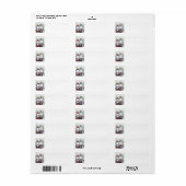 Snowman Return Address Label (Full Sheet)