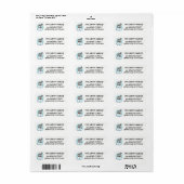 Snowman Return Address Label (Full Sheet)