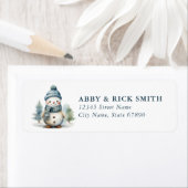 Snowman Return Address Labels (Insitu)
