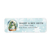 Snowman Return Address Labels (Voorkant)