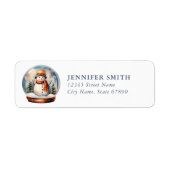 Snowman Return Address Labels (Voorkant)