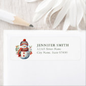 Snowman Return Address Labels (Insitu)