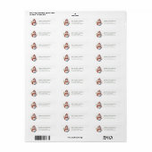 Snowman Return Address Labels (Full Sheet)