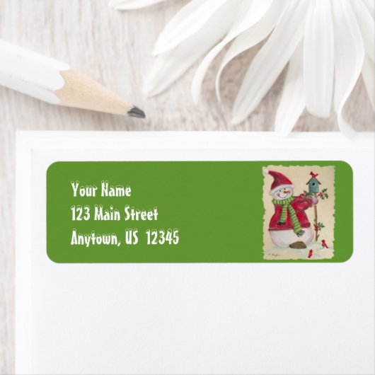 Snowman Return Address Labels (Insitu)