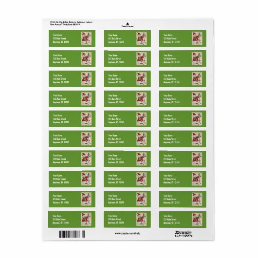 Snowman Return Address Labels (Full Sheet)