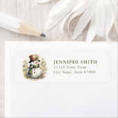 Snowman Return Address Labels (Insitu)