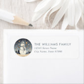 Snowman Return Address Labels (Insitu)