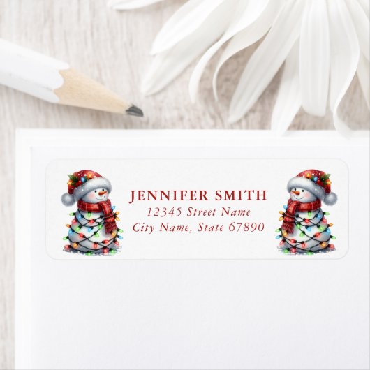 Snowman Return Address Labels (Insitu)