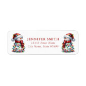 Snowman Return Address Labels (Voorkant)