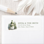 Snowman Return Address Labels (Insitu)