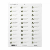 Snowman Return Address Labels (Full Sheet)