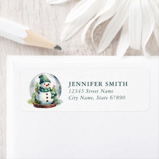 Snowman Return Address Labels (Insitu)