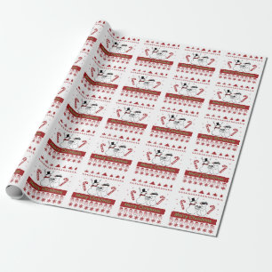Snowman Robbery Merry Kerstmis of een tekst Cadeaupapier