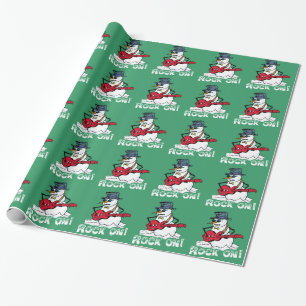 Snowman Rock On Cadeaupapier