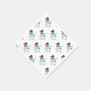 Snowman Rock - Tekenen - Kies / voeg uw kleur toe Servet