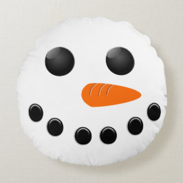 Snowman Rond Kussen