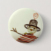 Snowman Ronde Button 5,7 Cm (Voorkant)