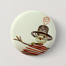 Snowman Ronde Button 5,7 Cm