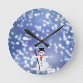 Snowman Ronde Klok (Voorkant)