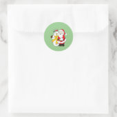 Snowman Ronde Sticker (Tas)