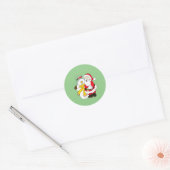 Snowman Ronde Sticker (Envelop)