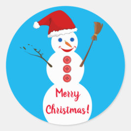 Snowman Ronde Sticker