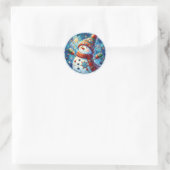 Snowman Round Stickers (Tas)