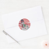 Snowman Round Stickers (Envelop)