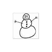 Snowman Rubberstempel (Afrduk)