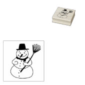 Snowman Rubberstempel (Gestempeld)