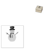 Snowman Rubberstempel (Gestempeld)