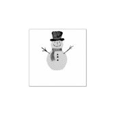 Snowman Rubberstempel (Afrduk)