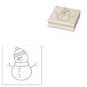 Snowman Rubberstempel (Gestempeld)