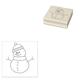 Snowman Rubberstempel