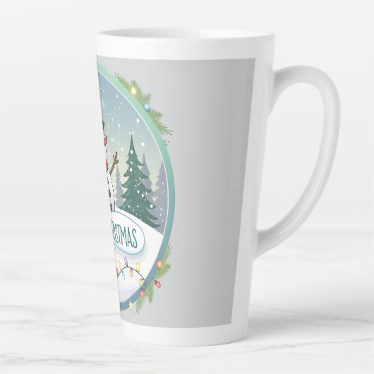 Snowman’s Joyful Christmas Welcome Latte Mok (Rechts)