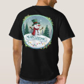 Snowman’s Joyful Christmas Welcome T-shirt (Achterkant)