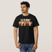 Snowman’s Joyful Christmas Welcome T-shirt (Voorkant volledig)