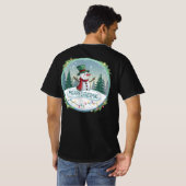 Snowman’s Joyful Christmas Welcome T-shirt (Achterkant volledig)