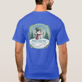 Snowman’s Joyful Christmas Welcome T-shirt (Achterkant)