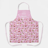 Snowman Santa Claus-kerstgezin Schort (Voorkant)