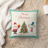 Snowman Santa Claus Kussen (Deken)