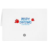 Snowman Santa Claus Rudolph Elf (Achterkant Horizontaal)