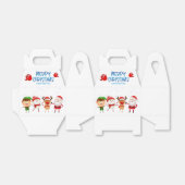 Snowman Santa Claus Rudolph Elf Bedankdoosjes (Uitgevouwen)