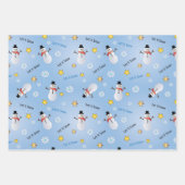 Snowman, Santa wrapping paper (Voorkant 3)